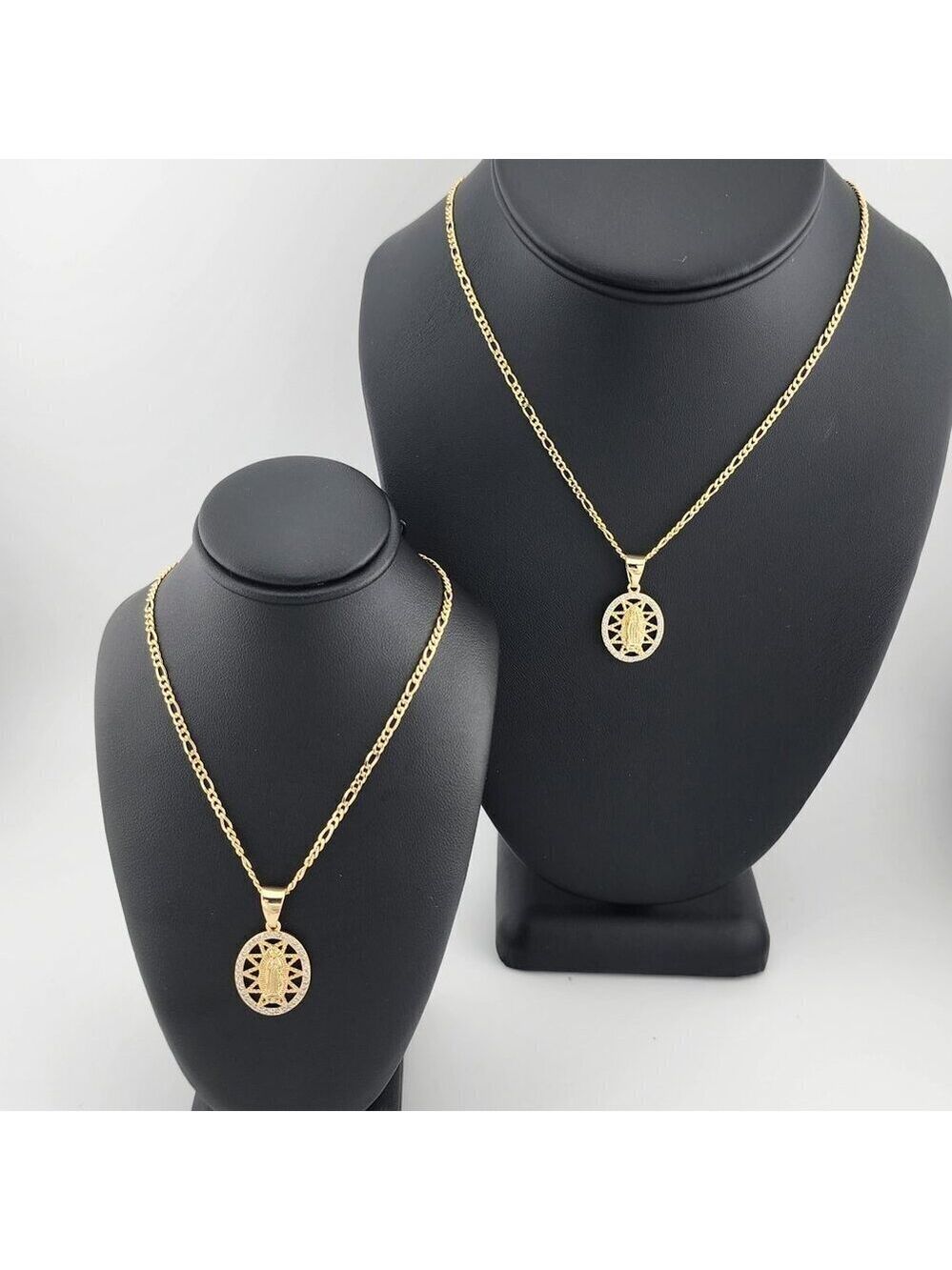 Brand New Brazilian 18k Gold Filled Virgen De Guadalupe Necklace - Picture 3 of 10